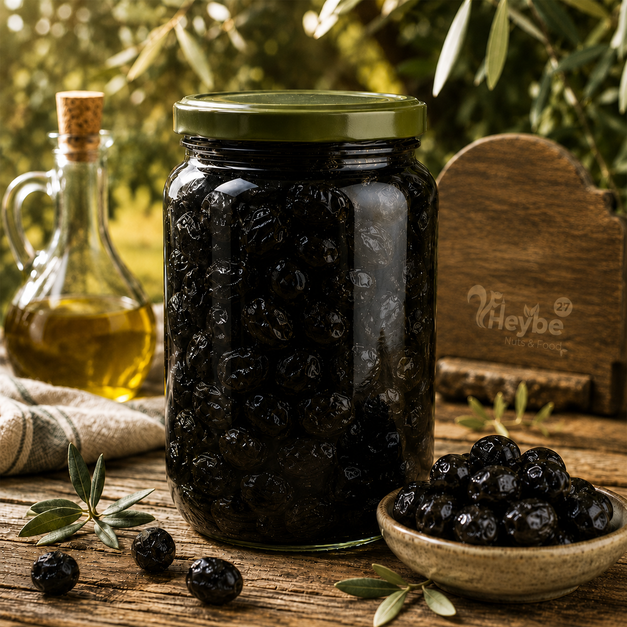 Siyah Zeytin 1 kg - Heybe27