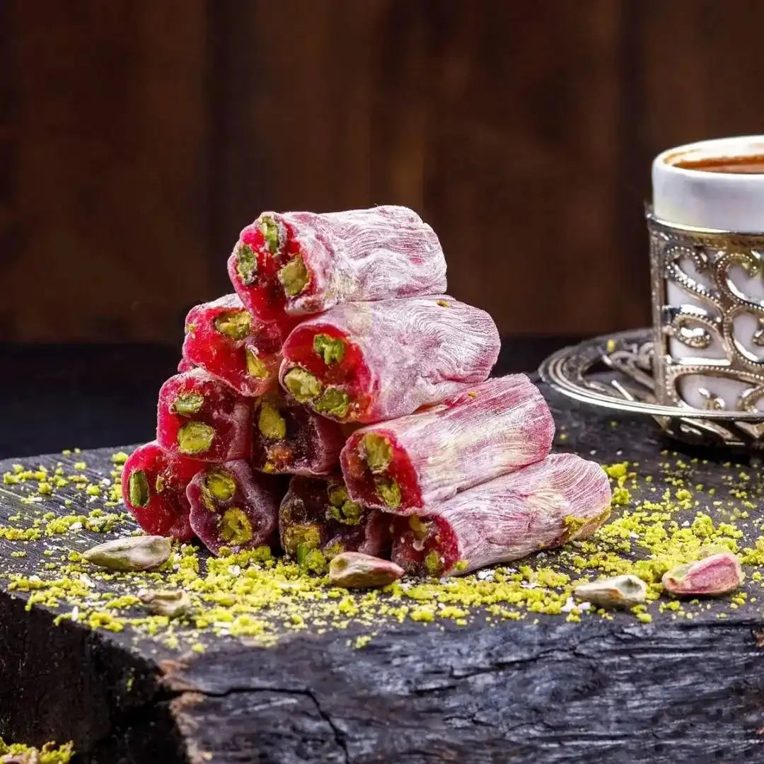 Doppel-Pistazien Granatapfel-Turkish Delight – Heybe27